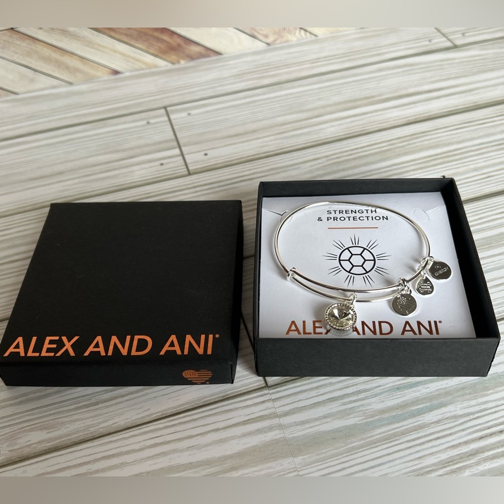 Alex and Ani Love and Clarity Bangle Bracelet - Picture 2 of 4